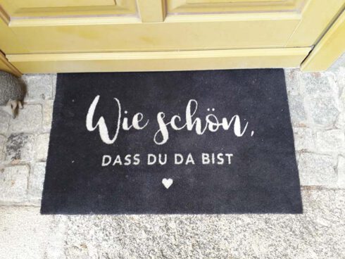 Fußmatte Wie schön, dass du da bist